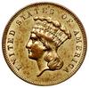 3 dolary, 1856 S, mennica San Francisco; typ Liberty Head with feather head-dress; Fr. 127, KM 84;..
