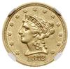 2 1/2 dolara, 1872 S, mennica San Francisco; typ Liberty head with coronet; Fr. 119, KM 72; złoto ..