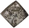 4 marki, 1571, mennica Sztokholm; DEVS PROTECTOR NOSTR na rewersie; SM 126; klipa, srebro,  24.1 X..