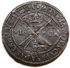 1 öre, 1645, mennica Avesta; SM 110; miedź, 49.88 g; ciemna patyna, przyzwoicie zachowana moneta.