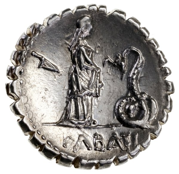 Denar serratus, 64 pne, mennica Rzym