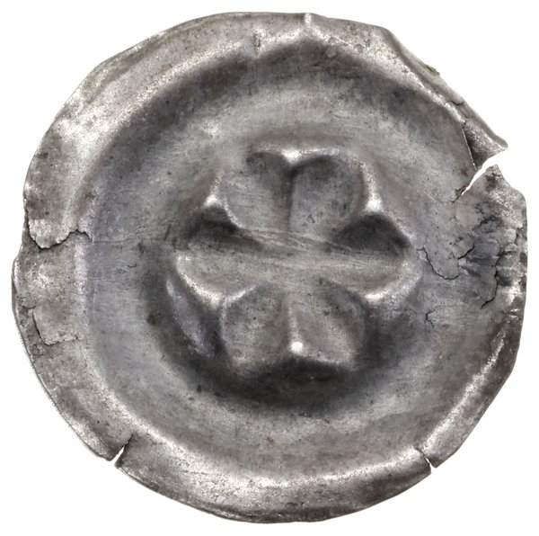 Brakteat, XIII/XIV w.; Sześciopłatkowa rozeta; B