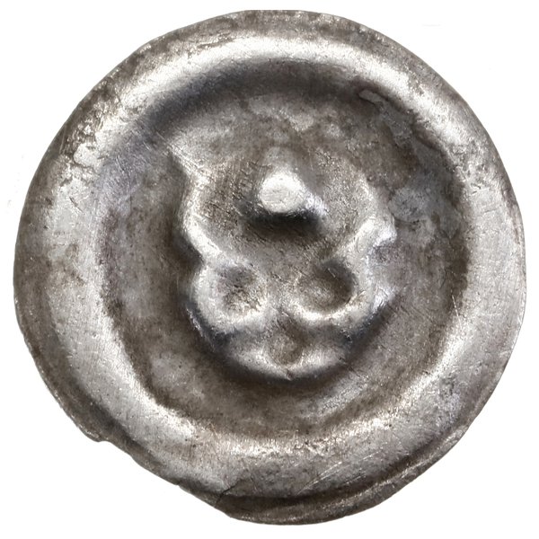 Brakteat, XIII–XIV w.; Schematyczna głowa wołu n