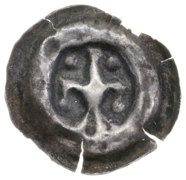 Brakteat, II połowa XIII w.; Trzypłatkowa lilia,