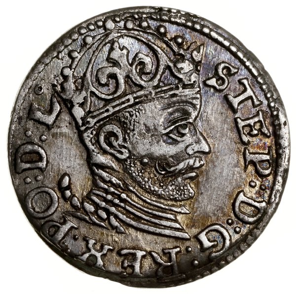 Trojak, 1585, mennica Ryga