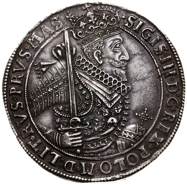 Talar, 1628, mennica Bydgoszcz; Aw: Półpostać kr