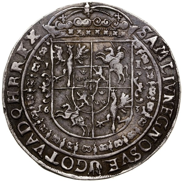Talar, 1631, mennica Bydgoszcz; Aw: Wąska półpos