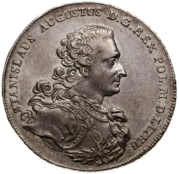 Talar, 1766, mennica Warszawa; Aw: Popiersie kró