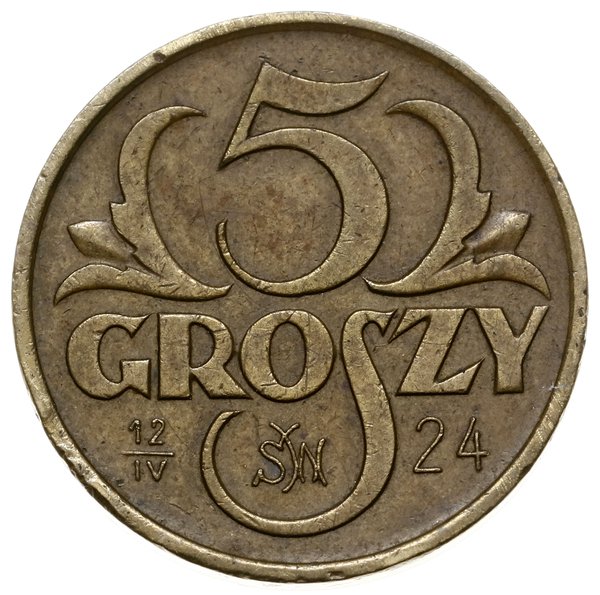 5 groszy, 1923, Warszawa