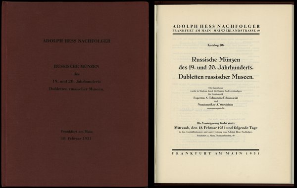 Adolph Hess Nachfolger, Katalog 204. Russische M