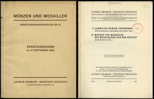 Ludwig Grabow, Versteigerungskatalog Nr. XI. Mün