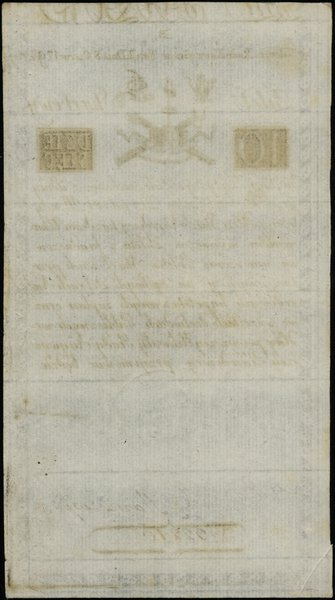 10 złotych, 8.06.1794; seria D, numeracja 32216,