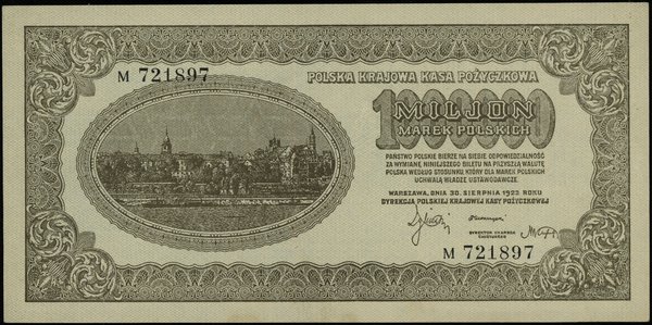 1.000.000 marek polskich, 30.08.1923; seria M, n