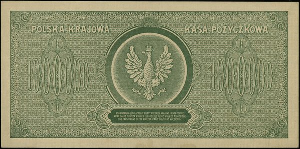 1.000.000 marek polskich, 30.08.1923; seria M, n
