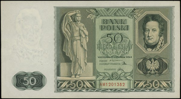 50 złotych, 11.11.1936; Jan Henryk Dąbrowski, se