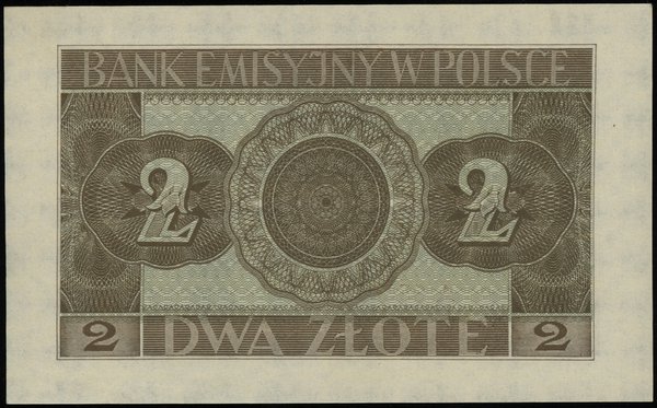 2 złote, 1.03.1940; seria A, numeracja 8569544; 