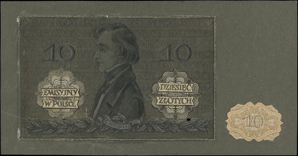10 złotych, 1.08.1941; seria A, numeracja 000000