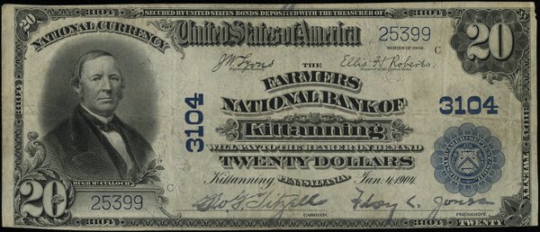 National Currency; The Farmers National Bank of 