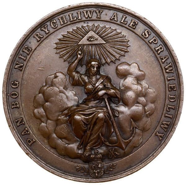 Medal na pamiątkę „rzezi kroskiej”, 1893, projektu Juliusza Kossaka
