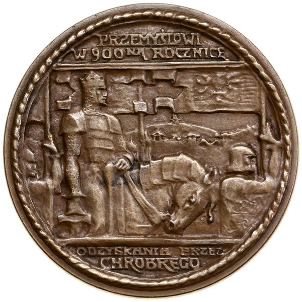 Medal na pamiątkę 900. rocznicy odzyskania Przemyśla, 1925, projektu Jana Raszki, Warszawa