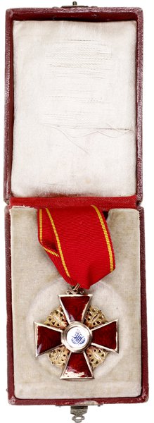 Order Świętej Anny III klasy (Орден Святой Анны), 1899–1904, Petersburg, zakład Alberta Keibela