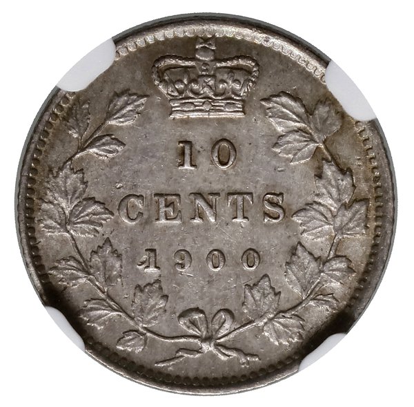 10 centów, 1900, mennica Londyn; KM 3; moneta w 