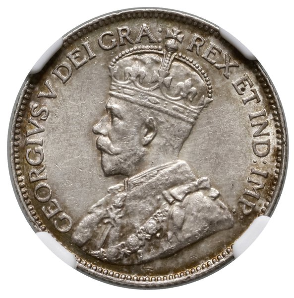 25 centów, 1919, mennica Ottawa; KM 24; ładnie z
