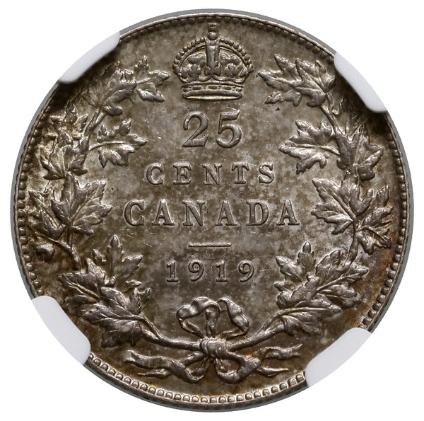 25 centów, 1919, mennica Ottawa