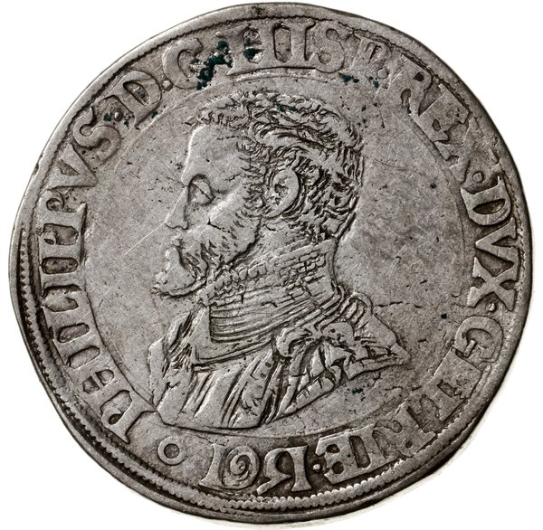 Geldria; Talar (Daalder), 1561; Aw: Popiersie w 