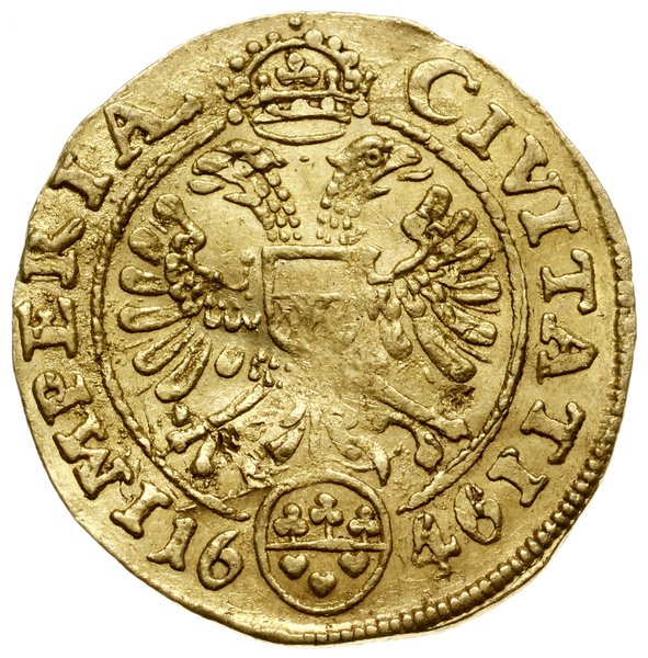 Dukat, 1646; Aw: Postać władcy w koronie, trzyma