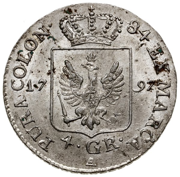 4 grosze (1/6 talara), 1797 A, mennica Berlin; O