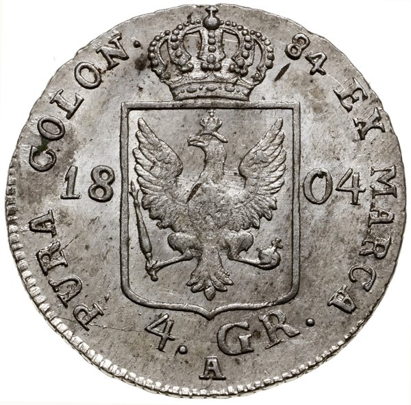 4 grosze (1/6 talara), 1804 A, mennica Berlin