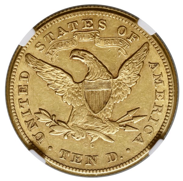 10 dolarów, 1875 CC, mennica Carson City; typ Li