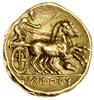 Stater, 340–328 pne, mennica Amfipolis; Aw: Głowa Apollina w prawo, w wieńcu laurowym; Rw: Jeździe..