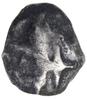 Pieniądz, ok. 1392–1394/1395, mennica Troki lub Łuck; Aw: Grot włóczni, z prawej strony tulejki kr..