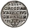 Trojak, 1537, mennica Gdańsk; końcówka na awersie PRVSS, na rewersie GEDANEN, szersza głowa króla;..