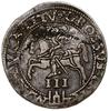 Trojak, 1562, mennica Wilno; moneta z popiersiem króla, dużej średnicy, końcówki napisów LI / LITV..