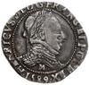 1/2 franka, 1589 M, mennica Tuluza; data w otoku; Duplessy 1131, Kop. 10364 (R2);  ciemna patyna, ..