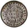 2 złote, 1831 KG, Warszawa; odmiana z kropką po POL i Pogonią z pochwą na miecz; Bitkin 4, H-Cz. 3..