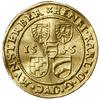 Dukat, 1565, Złoty Stok; Aw: Pięć tarcz herbowych, po bokach data 15 - 65, w otoku legenda; Rw: Po..