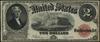 Legal Tender Note; 2 dolary, 1917; seria B 59791222 A, czerwona pieczęć, podpisy Speelman i White;..