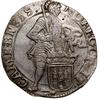 Talar (Zilveren dukaat), 1693; Aw: Rycerz stojący w prawo, trzymający ukoronowaną tarczę herbową, ..