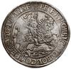 Talar (24 grosze), 1572, mennica Eisleben; Aw: Święty Jerzy na koniu w prawo, przebijający włóczni..