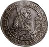 Talar, 1648, mennica Drezno; Aw: Półpostać władcy trzymającego miecz oraz hełm, w prawo,  IOHAN GE..
