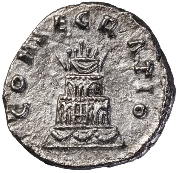 Denar pośmiertny, po 161, Rzym; Aw: Głowa cesarz