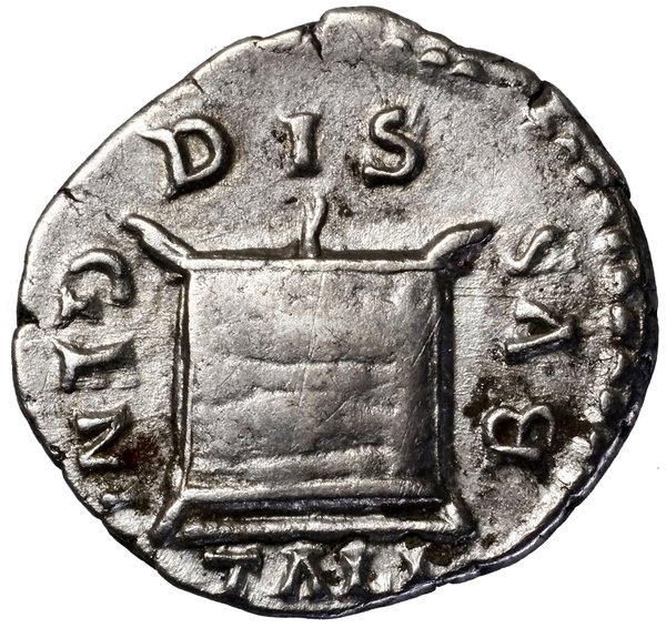 Denar, 180, Rzym; Aw: Popiersie cesarzowej w pra