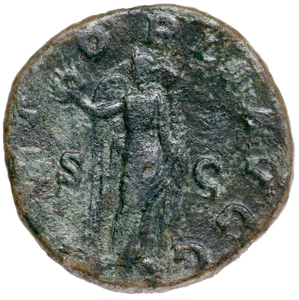 Sestercja, 238, Rzym; Aw: Popiersie cesarza w wi