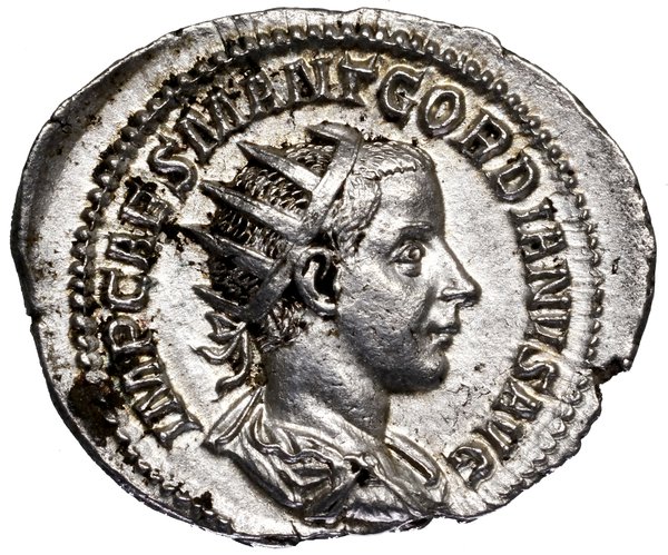 Antoninian, 238–239, Rzym; Aw: Popiersie cesarza