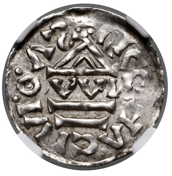 Denar, 1002–1009, Ratyzbona, mincerz Viga; Aw: K