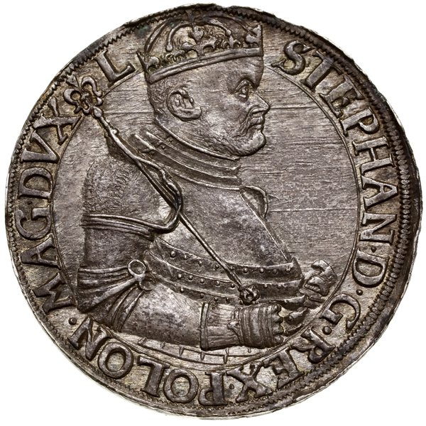 Talar, 1586, Nagybánya; Aw: Półpostać króla w pr